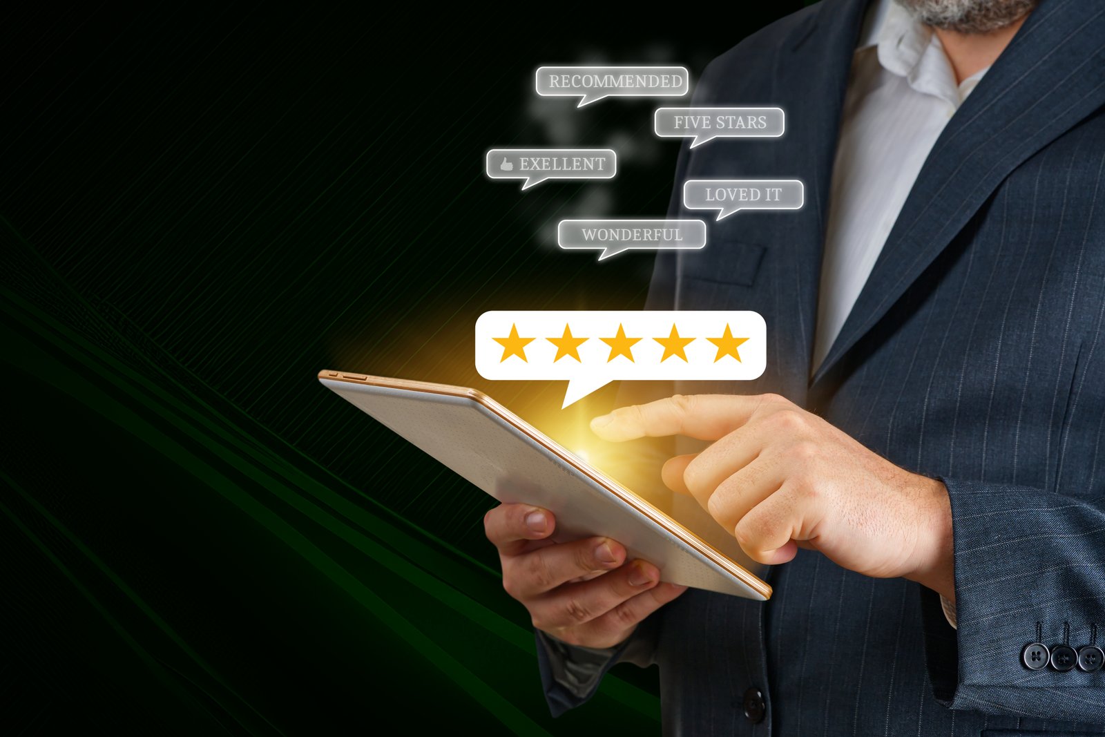 Tablet based review proof visual