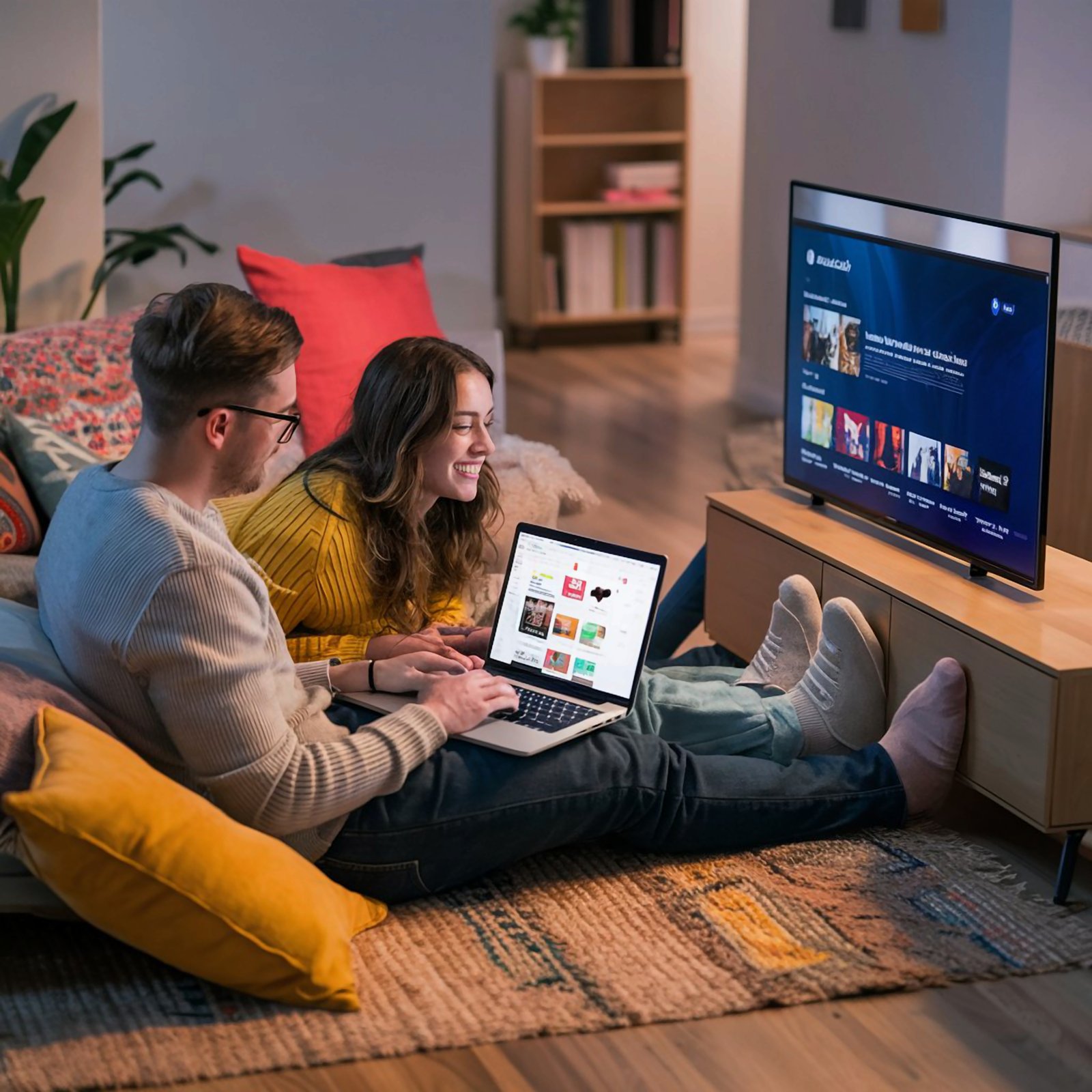 Premium media viewing visual